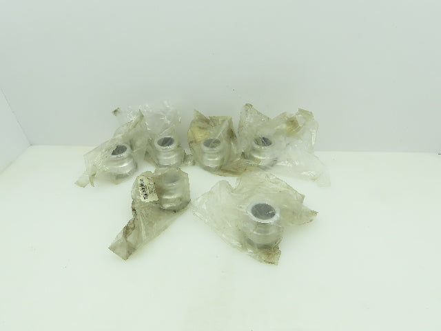 Grainger 3LX09A Cam and Groove Adapter Aluminum Coupling 1 1/2" FNPT LOT of 6