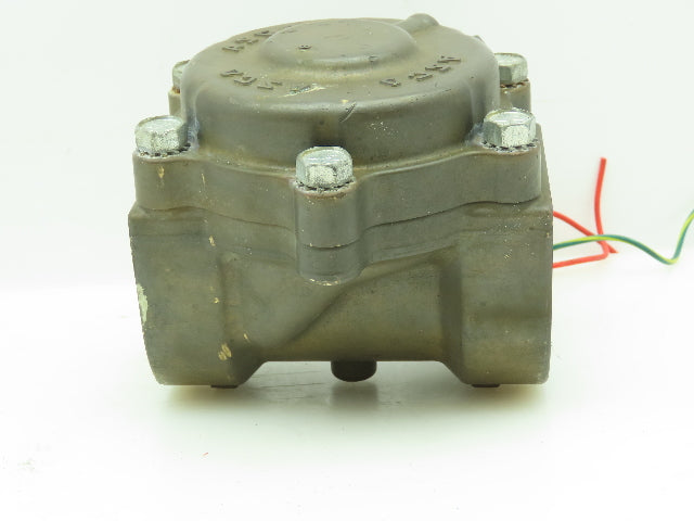 Asco 8210G103 Red Hat 2" 2-Way Solenoid Valve 120 VAC Coil Brass