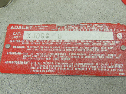 Adalec Bebco Explosion Proof Electrical Power Control Pressure Regulator 2000