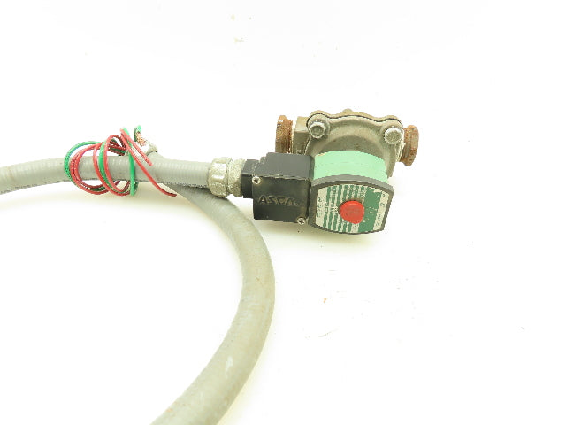 Asco JKH8210G054MO Pneumatic Solenoid Valve 2-Way NC 150PSI 1"NPT 120V Coil