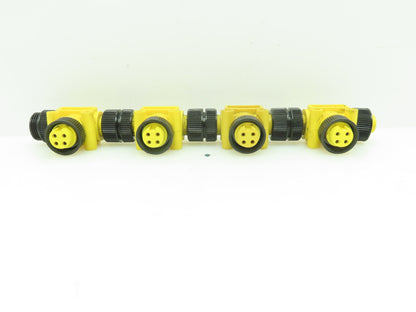 Brad MINDC-4MFF-T MIN Male to Two MIN Female T Connectors LOT of 4