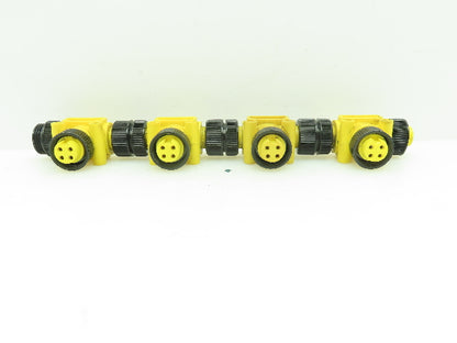 Brad MINDC-4MFF-T MIN Male to Two MIN Female T Connectors LOT of 4