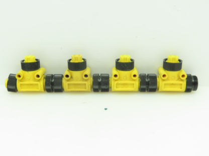 Brad MINDC-4MFF-T MIN Male to Two MIN Female T Connectors LOT of 4