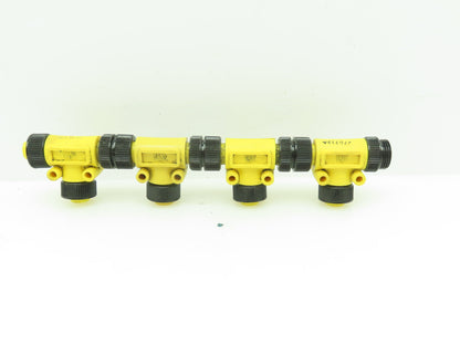 Brad MINDC-4MFF-T MIN Male to Two MIN Female T Connectors LOT of 4