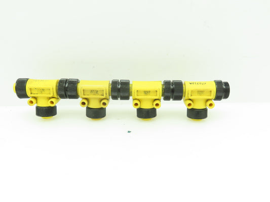 Brad MINDC-4MFF-T MIN Male to Two MIN Female T Connectors LOT of 4