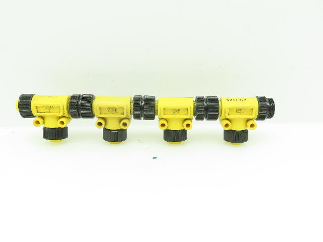 Brad MINDC-4MFF-T MIN Male to Two MIN Female T Connectors LOT of 4