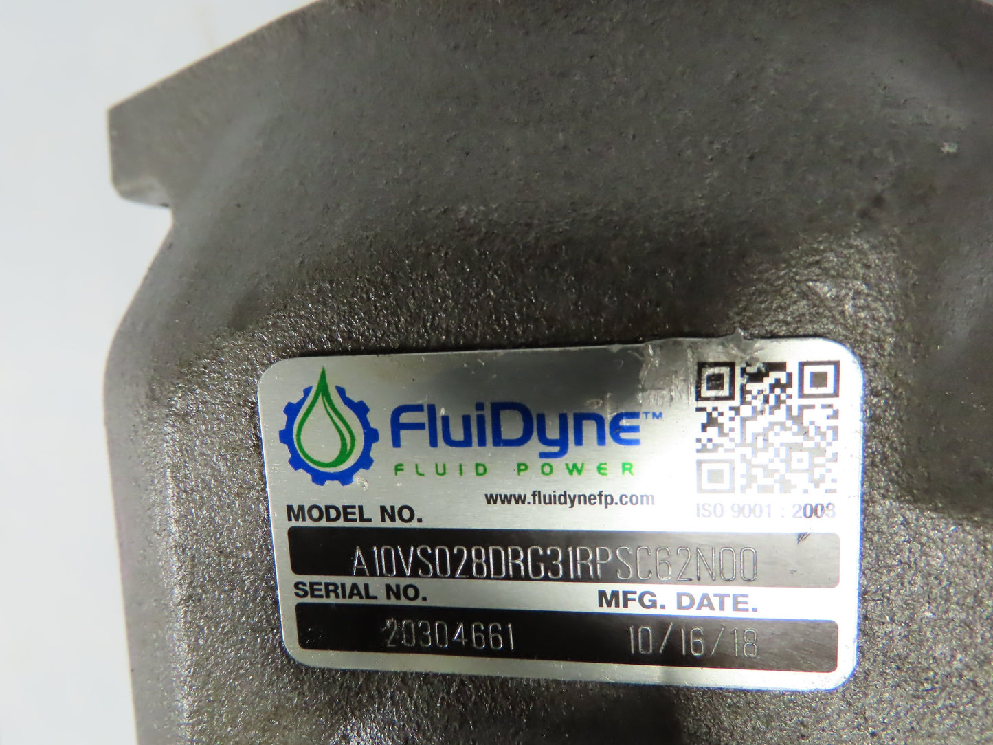Fluidyne A10VS Variable Displacement Hydraulic Piston Pump SAE B  Series 31