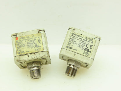 SMC ZSE 40A-N01-T-P Digital Monitor Pressure Switch 12-24VDC 1/8"NPT  LOT OF 2