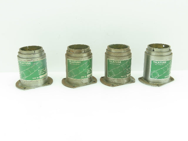 Telatube T601203 Steel Telescoping Tube Screw Protective Cover 2"x 8" LOT OF 4