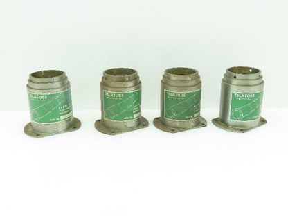 Telatube T601203 Steel Telescoping Tube Screw Protective Cover 2"x 8" LOT OF 4