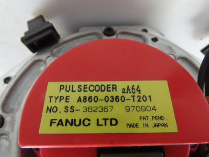 Fanuc A12/2000 A06B-0142-B675#0006 Robot Servo Motor W/A860-0630-T201 Encoder