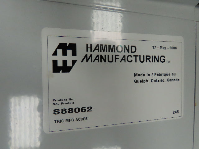 Hammond Manufacturing S88062 Electrical Enclosure W/Backplate W/200A Disconnect