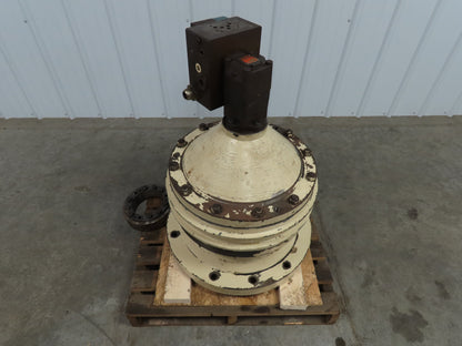Sumitomo Cyclo UFNJGS 10-55 Vertical Inline Gear Reducer W/Hydraulic Drive Motor