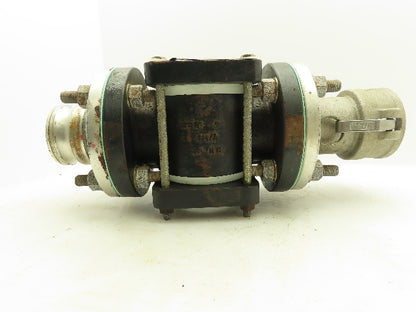 J.C. Ernst 200 Dbl Sight Flow Indicator 285PSI 3" Cam And Groove Quick Coupling