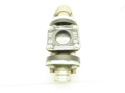 J.C. Ernst 200 Dbl Sight Flow Indicator 285PSI 3" Cam And Groove Quick Coupling