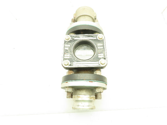 J.C. Ernst 200 Dbl Sight Flow Indicator 285PSI 3" Cam And Groove Quick Coupling