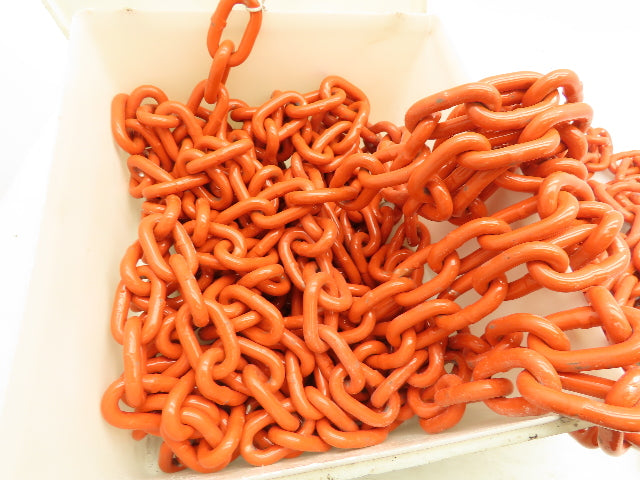 Heavy Duty Orange Chain 2"x3/8" Welded  Links 50' Long