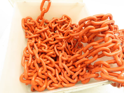 Heavy Duty Orange Chain 2"x3/8" Welded  Links 50' Long