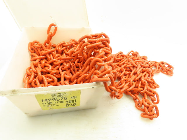 Heavy Duty Orange Chain 2"x3/8" Welded  Links 50' Long