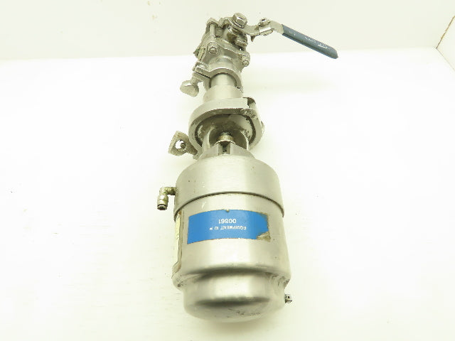 Tri-Clover 371-10M-20-1 1/2-316 Tri-Flo Pneumatic Air Throttling Valve 1-1/2"
