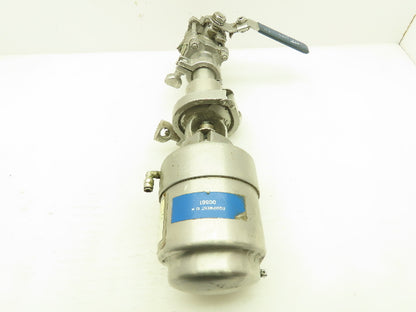 Tri-Clover 371-10M-20-1 1/2-316 Tri-Flo Pneumatic Air Throttling Valve 1-1/2"