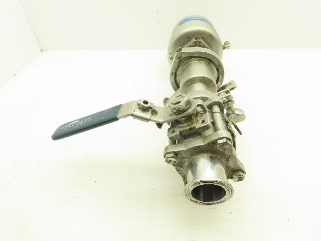 Tri-Clover 371-10M-20-1 1/2-316 Tri-Flo Pneumatic Air Throttling Valve 1-1/2"