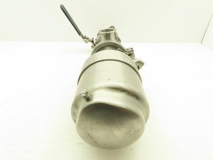 Tri-Clover 371-10M-20-1 1/2-316 Tri-Flo Pneumatic Air Throttling Valve 1-1/2"