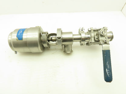 Tri-Clover 371-10M-20-1 1/2-316 Tri-Flo Pneumatic Air Throttling Valve 1-1/2"