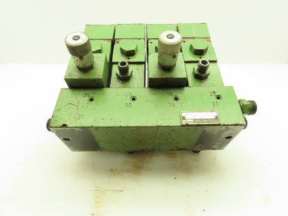 Parker D1VW Hydraulic Directional Flow Control Solenoid Valve Stack 120V GREEN
