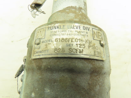 Kunkle 6186FE01-KM 1" NPT Pressure Relief Valve Bronze 100 PSI