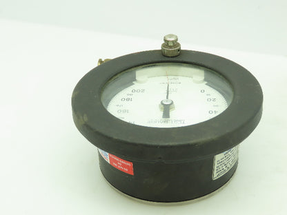Ashcraft Q-4907 Pneumatic Temperature Compensated Test Gauge 0-200PSI