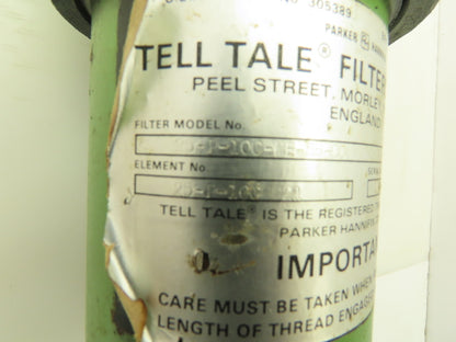 Parker 25-P-10C-ME-85-CC Tell Tale Hydraulic Inline Filter Bowl 1" BSP