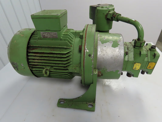 Siemens 1LA3130-4AA91-Z Hydraulic 2-Stage Rotor Pump Motor Unit 460V 6.3kW 8.4Hp