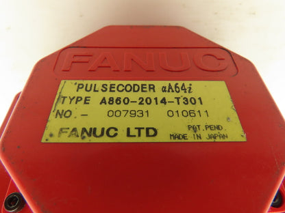 Fanuc am8/4000i A06B-0235-B605 Servo Motor W/A860-2014-T301 Pulsecoder Encoder