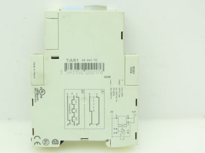 Crouzet 88-865-115 24VDC Timer Module Din Rail Mount 8A 24-240VAC