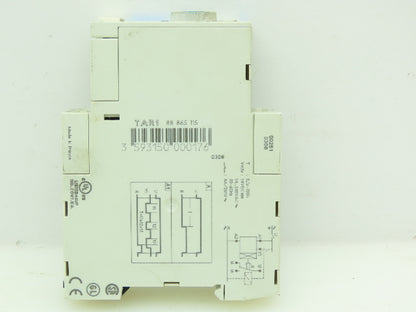 Crouzet 88-865-115 24VDC Timer Module Din Rail Mount 8A 24-240VAC