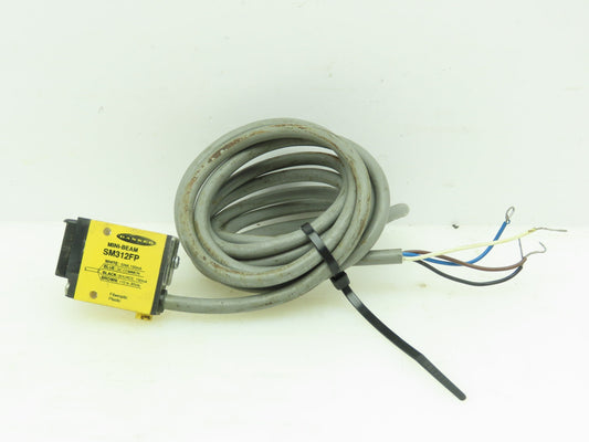 Banner SM312FB Fiber Optic Sensor 10-30V DC Light/Dark Operate NPN/PNP 2m Cable