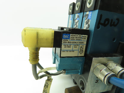 MAC MPP63A-0170 Multi-Pressure Pak Pneumatic Solenoid Air Valve Block 0-150 PSI