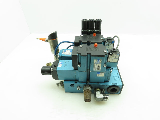 MAC MPP63A-0170 Multi-Pressure Pak Pneumatic Solenoid Air Valve Block 0-150 PSI