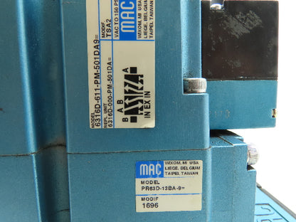 MAC MPP63A-0170 Multi-Pressure Pak Pneumatic Solenoid Air Valve Block 0-150 PSI