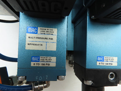 MAC MPP63A-0170 Multi-Pressure Pak Pneumatic Solenoid Air Valve Block 0-150 PSI