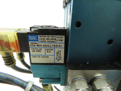 MAC MPP63A-0170 Multi-Pressure Pak Pneumatic Solenoid Air Valve Block 0-150 PSI