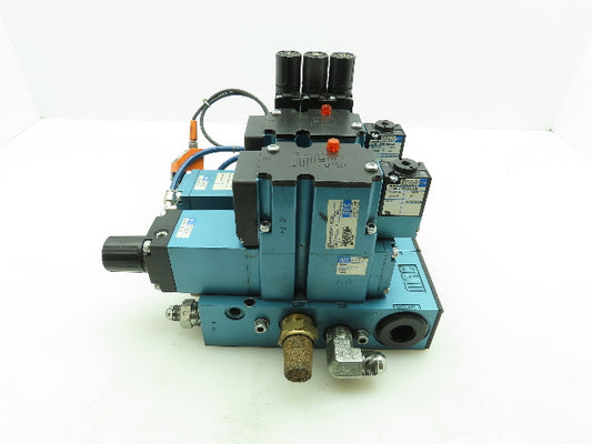 MAC MPP63A-0170 Multi-Pressure Pak Pneumatic Solenoid Air Valve Block 0-150 PSI