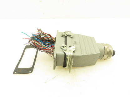 Harting Han-DD 72M  + Han-DD 72F 10a 250v 72 Pin Connector Set (male and female)