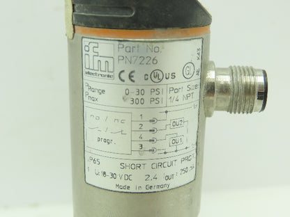 IFM PN7226 Electronic Effector Pressure Sensor Switch Monitor