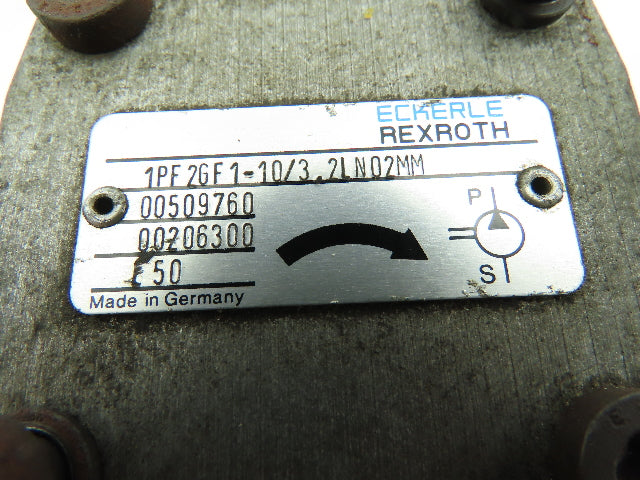Rexroth 1PF2GF1-10/3.2LN02MM Hydraulic Piston Gear Pump