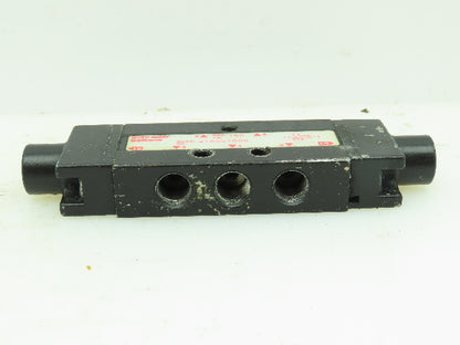 Parker 410551000 Valve Anodized Aluminum Spool Inline Valve Schrader Bellows