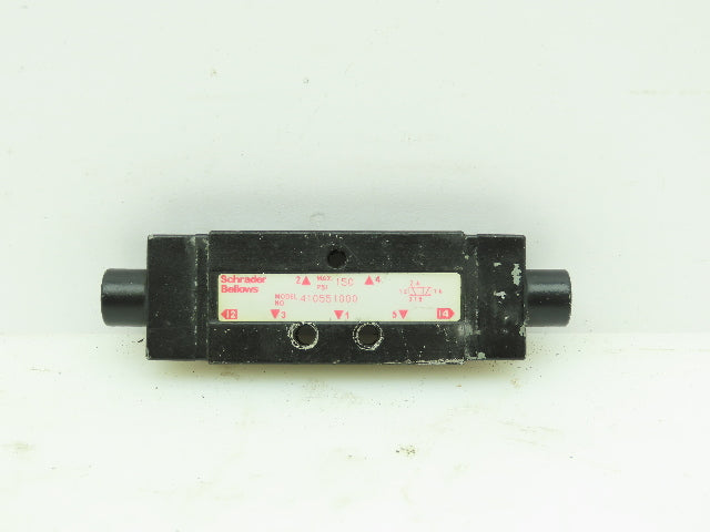Parker 410551000 Valve Anodized Aluminum Spool Inline Valve Schrader Bellows