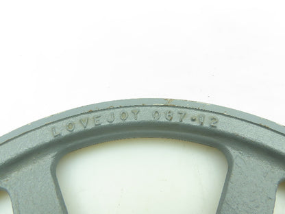 Lovejoy 91573P-8 Single Groove Pulley Sheave 087-12 Tapered Bushing Bore
