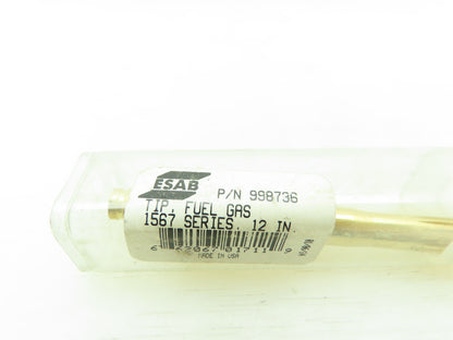 ESAB 998736 Cutting Torch Gas Fuel Welding Tip Only  1567- 12"  LOT OF 5